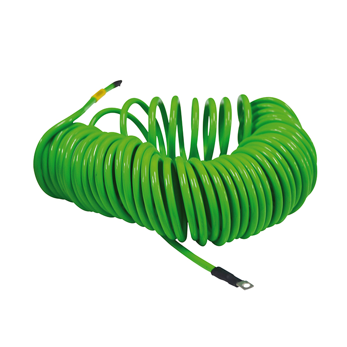 Cable espiral Hytrel verde - EUROASICA